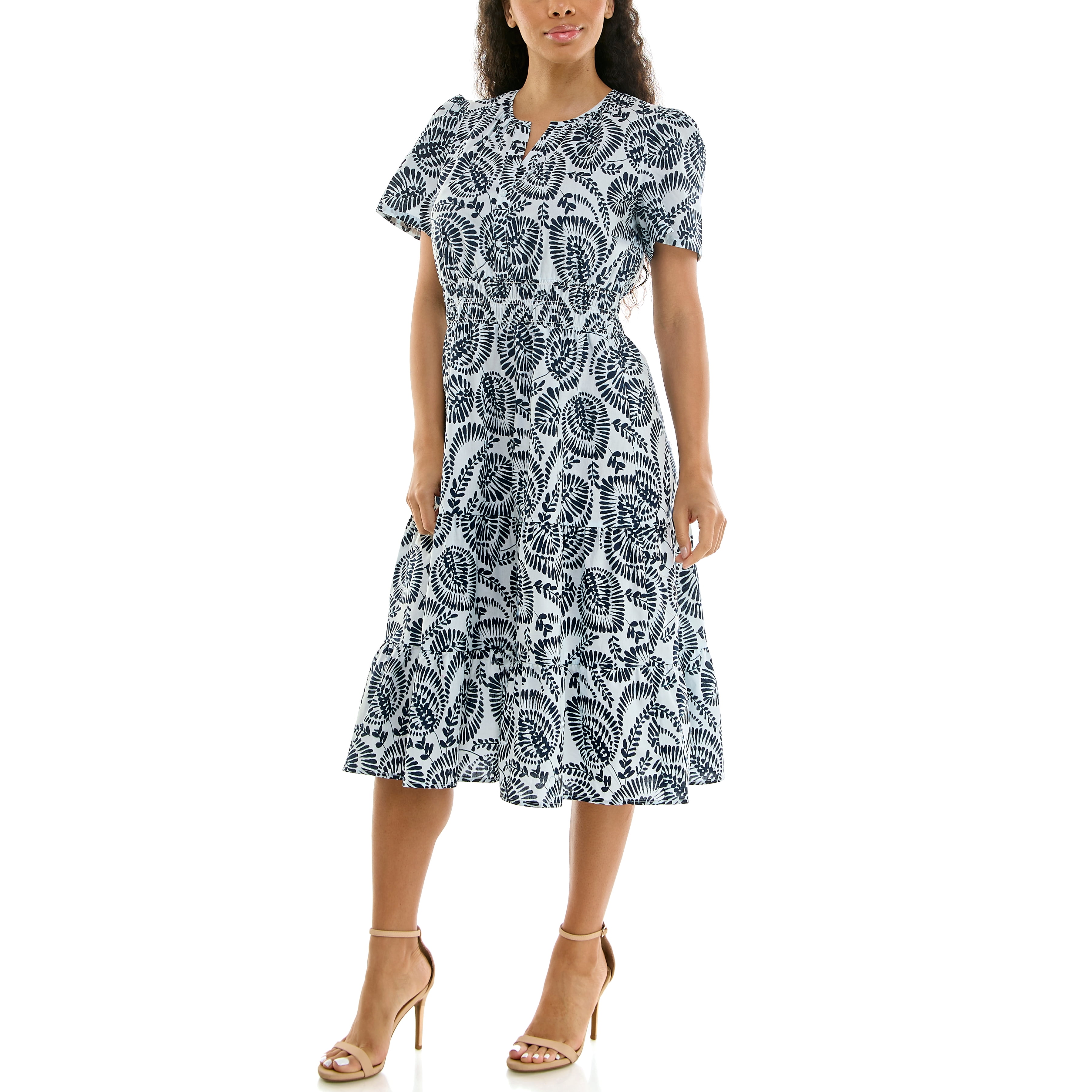 Alternative view of Women's Split Neck Tiered Maxi Dress