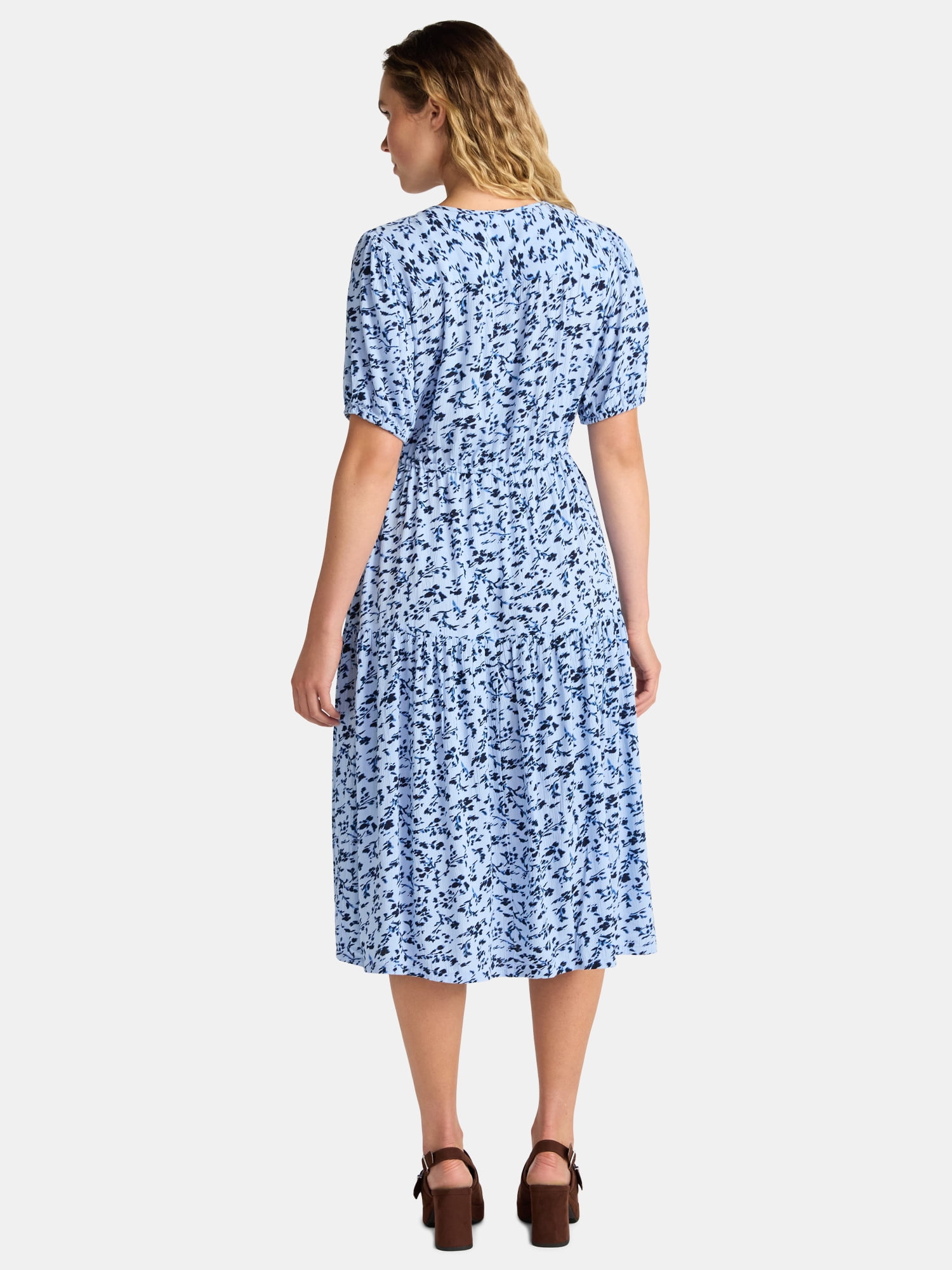 Alternative view of Women's Midi Shirtdress with Short Sleeves