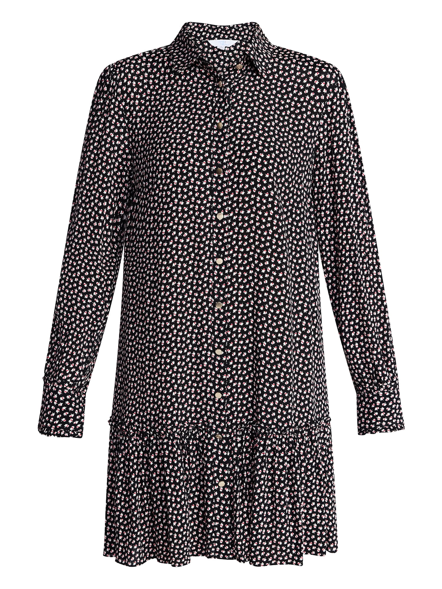 Women's Ruffle Mini Shirtdress - Image 6