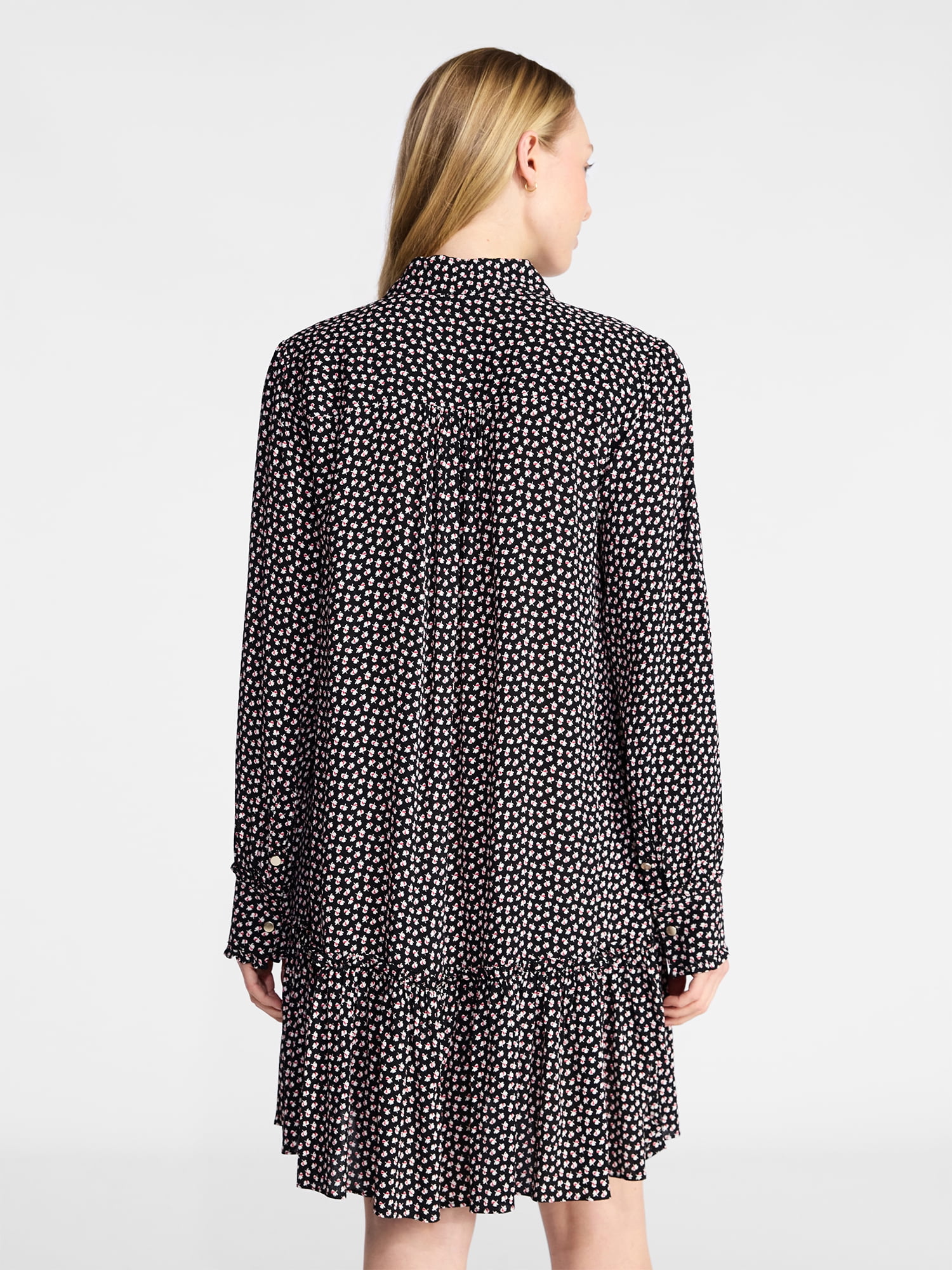 Women's Ruffle Mini Shirtdress - Image 4